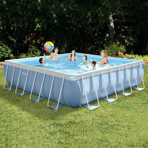 Pools intex walmart - This Intex pool will hold 6,423 gallons at 90-percent capacity. Ready for water in 45 minutes — follow the instructional DVD for easy set up, and enjoy the fun! Intex 18' x 48" Ultra Frame Swimming Pool: Features & Specifications: Made with high-grade steel frames. Steel frames are powder-coated for rust resistance.